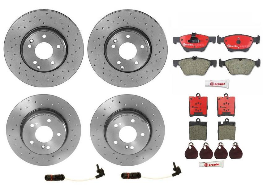 Brembo Brake Pads and Rotors Kit - Front and Rear (300mm/290mm) (Xtra) (Ceramic)